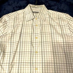 Express medium 15.5 fitted stretch cotton dress shirt